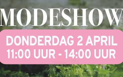 Modeshow donderdag 2 april